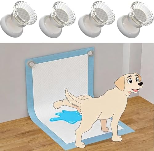 Non Slip Dog Pee Pad Holder, Strong Adhesion, 4 Pcs by YCD-incerda
