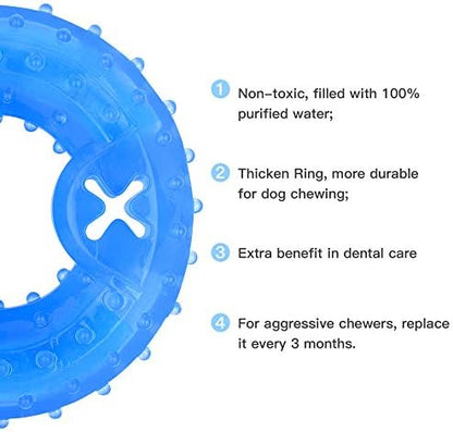 NWK Cooling Chew Toy for Dogs, Puppy Teething Toy (Ring) - Image 4