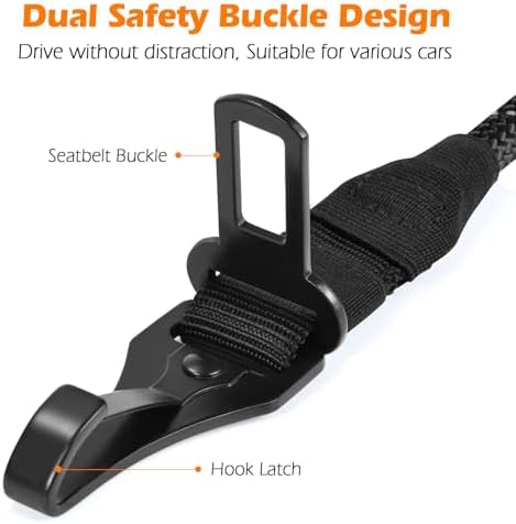 PetBonus Dog Seat Belt for Car, Durable Rope Dog Car Harness for Vehicle - Image 2