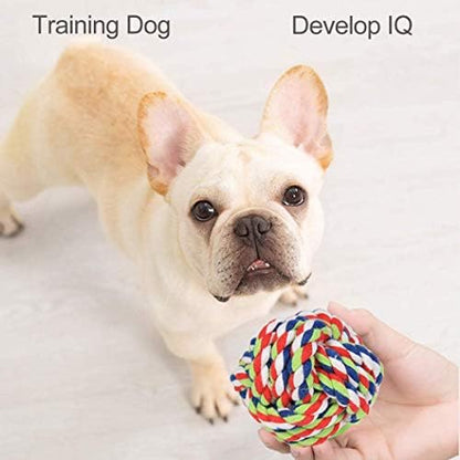 Dog Rope Ball 2Pack - Medium Breeds Knot Ball Rope Toys - Image 5