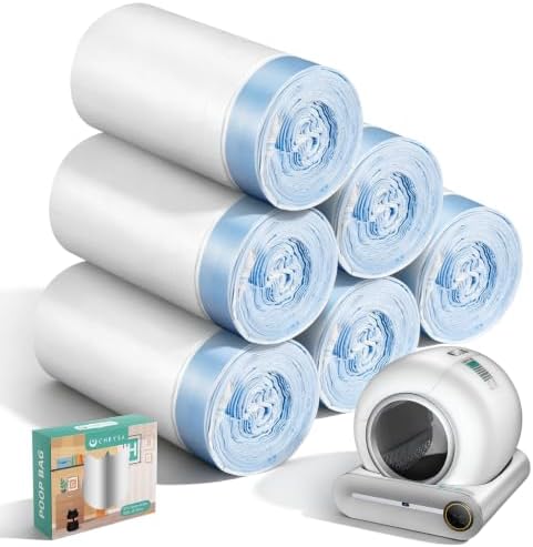 80 Count Waste Bags for Self-Cleaning Cat Litter Box, Cat Litter Box Liners by DuckSky