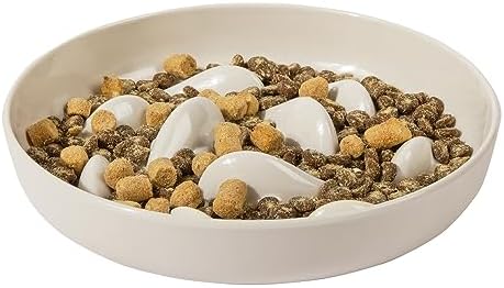 Slow Feeder Bowl for Cats and Small Dogs,Cilkus Fish Pool Design, Fun Interactive Bloat Stop Puzzle Feeder Bowl Healthy Eating Diet Made of Melamine Food Grade Material - Image 5