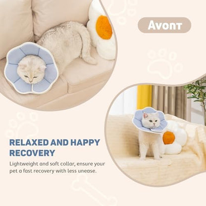 Avont Cat Cone L Adjustable Soft E-Collar, Grey - Image 3