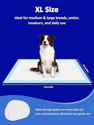 Ownpets XL Dog Training Pads 35x32, 6-Layer Leak-Proof Pee Pads, 20 Count - Image 4
