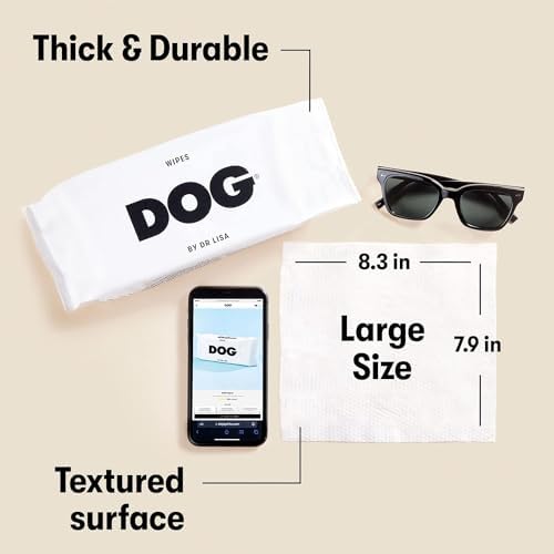 DOG by Dr Lisa - Dog Wipes - Plant-Based, Natural Bathing Wipes for Dogs - Made from 100% Compostable Bamboo - Vet-Created - Vegan, Non-Toxic - 240 Count - Image 5
