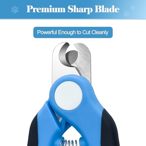 Swihauk Heavy Duty Dog Nail Clippers and Trimmers, Professional Pet Nail Clippers with Nail File for Dogs Cats Small Animal, Claw Clippers with Safety Guard to Prevent Over-Cutting, Blue - Image 3