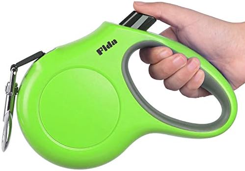 Fida Retractable Dog Leash, 16ft Heavy Duty Pet Walking Leash for Large Dog up to 110 lbs, Tangle Free. One-Hand Brake (Large, Green) by Fida