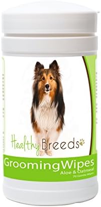 Healthy Breeds Shetland Sheepdog Grooming Wipes 70 Count by HealthyBreeds