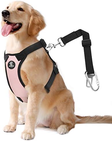 VavoPaw Dog Seat Belt Vest Harness for Car, 2 in 1 Seatbelt Buckle by VavoPaw