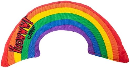 Yeowww! Catnip Rainbow Toy for Cats - Colorful Arch Shape - Durable Cotton Twill - Made in the USA - Stuffed with Organically Grown Catnip by YeowwwCatnip