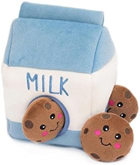 ZippyPaws Burrow Hide & Seek Plush Puzzles - Milk and Cookies - Image 2
