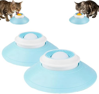 Slow Feeder Cat Bowl, Cat Food Bowl with Cat Lick Ball, Licking A Ball Add More Fun Bowl, Cat Slow Feeder Bowl, Slow Down Eating Speed and Add More Fun for Your Cats. by Unknown