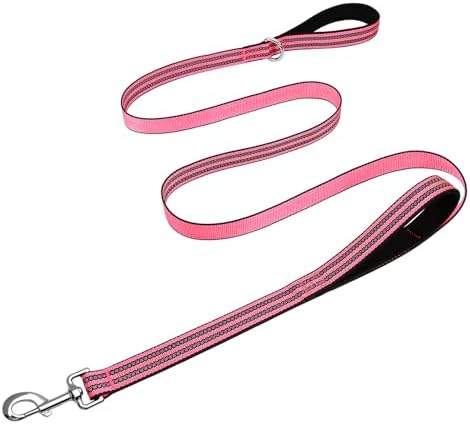 Hikiko 5FT Double Handle Traffic Dog Leash Reflective by Hikiko