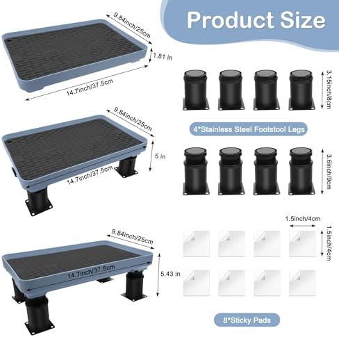 Adjustable Cat Litter Box Ramp, Catcan Detachable Elevated Step - Image 2