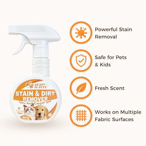Carpet Stain Remover – Dog & Cat Urine, Poop & Vomit Cleaner – Fabric Spray for Rugs, Bed Sheets, Curtains, Sofas, Upholstery & Car Floor - Image 3