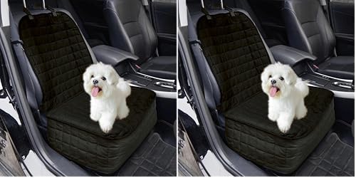 Elegant Comfort Premium Pet Car Seat Cover for Front Seat, Luxury Microfiber Car Seat Protector, Heavy Duty and Durable, Non-Slip and Waterproof Car Seat Cover for Trucks, Cars, and SUVs, Black by ELEGANTCOMFORT