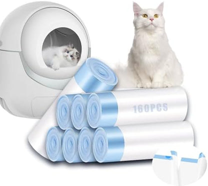 160 Pack Cat Litter Bags 25 x16 inch by Niserelesa