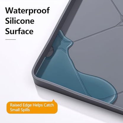 Dog Pee Pad Holder Tray, Silicone Mat 40 x 22 in, Raised Edge - Image 4