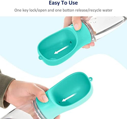 WePet Portable Dog Water Bottle, 25 OZ, Leak Proof Puppy Water Dispenser with Drinking Feeder for Pets Outdoor Walking, Hiking, Travel, Food Grade Plastic - Image 4
