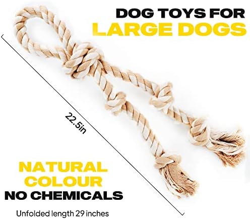 Fida Dog Rope Toys for Large Dogs, Tough Tug of War Dog Toys - Image 5