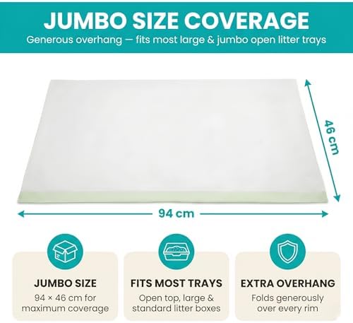 40Pcs Cat Litter Box Liners Cat Litter Bags for Large Litter Tray Disposable Litter Box Liners Durable Cat Litter Box Bags for Easy Cleanup - Image 2