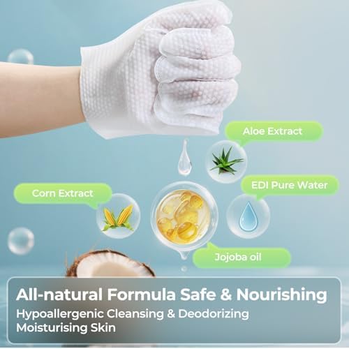 Pet Glove Wipes for Dogs and Cats, Dog Washing Gloves, Individually Wrapped - Image 2