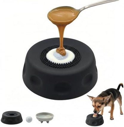 Slow Feeder Dog Lick Bowl, Rolling Ball & Silicone Suction Cup, Small Dogs by Unknown