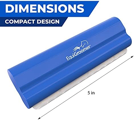 EquiGroomer 5-Inch Undercoat Deshedding Brush for Dogs & Cats, Blue - Image 3