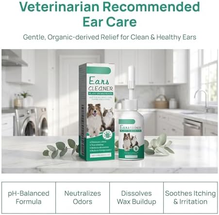 Dog Ear Cleaner - Pet Ear Wash, Natural Ear Drops for Dogs, Ear Flush For Dogs, Gentle Relief for Itching, Irritation, Wax Build-Up & ,Safe Ear Cleaning Solution for All Breeds & Ages, 0.7 Fl Oz - Image 4
