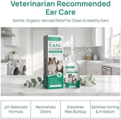Dog Ear Cleaner - Pet Ear Wash, Natural Ear Drops for Dogs, Ear Flush For Dogs, Gentle Relief for Itching, Irritation, Wax Build-Up & ,Safe Ear Cleaning Solution for All Breeds & Ages, 0.7 Fl Oz - Image 4