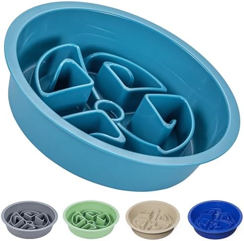 AVERYDAY Slow Feeder Dog Bowls for Large Breeds Fits Raised Feeding Station, Puzzle Dog Food Bowls to Slow Down Eating, Dogs Feeding Bowl with Non-Slip, Slows Feeder Pet Bowl for Wet and Dry Food by YourAveryDay