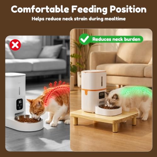 Elevated Cat Food Stand for Automatic Feeders, 13.5 x 7.8, 1 Pack - Image 2