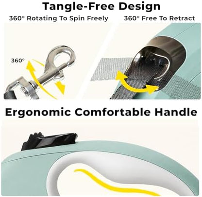 Retractable Dog Leash 16ft for Small & Medium Dogs Up to 55 lbs - Image 3