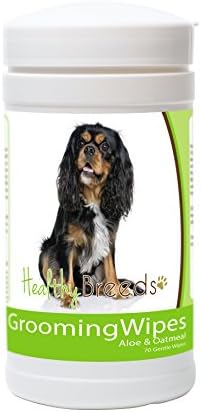 Healthy Breeds Cavalier King Charles Spaniel Grooming Wipes 70 Count by HealthyBreeds