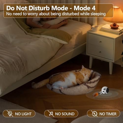 Cat Toys Ball, Smart Motion Sensor Moving Ball with 4 Sounds& 3 Speed Modes - Image 4