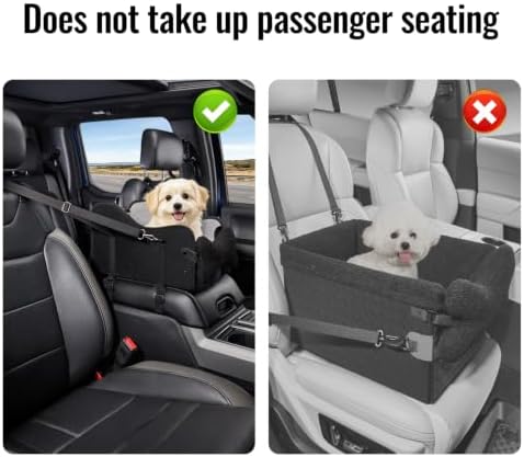 MAXFUT Center Console Dog Car Seat for Small Dogs,for Car/SUV/Small Truck - Image 5