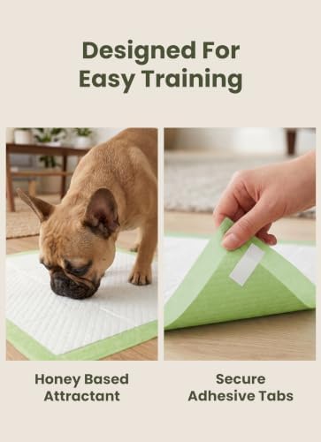 Pogi’s Puppy Pads with Sticky Tabs – Medium, Super Absorbent, Odor Blocking, 20-Count (18x24in) - Image 3