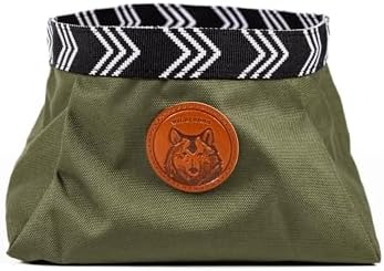 Wilderdog Backpacking Bowl - Holds Food & Water Up to 64oz - Olive by WILDERDOG