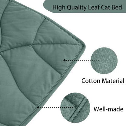 Letalong 30 X 20 Inch Leaf Shaped Cotton Cat Bed Pad, Warming Cat Mat, Pet Warming Pad for Cats, Warmer Mat for Feral and Indoor Cats, 2025 Enlarged and Thickened Leaf Beds - Image 3