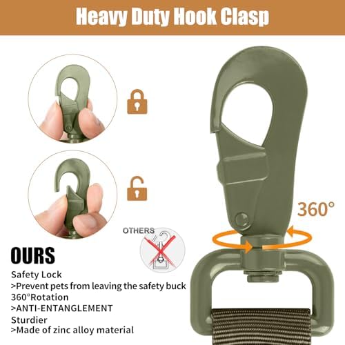 Tactical Dog Collar Leash Set,Dog Collar with Controll Handle for Large Dog - Image 3