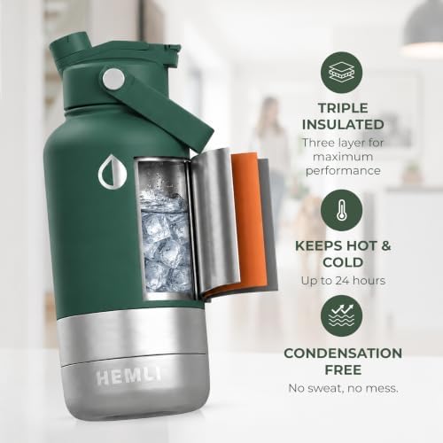 32 oz. Dog Water Bottle, Insulated Dog Travel Water Bottle, Stainless Steel Pet Water Bottle Dispenser Portable Food and Water Bowl for Dogs for Walking Dog Canteen Travel Kit - Image 3