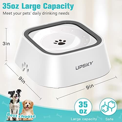 UPSKY 35oz No-Spill Pet Water Bowl, Slow Water Feeder for Dogs and Cats - Image 3