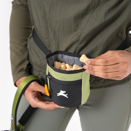 OllyDog, Goodie Treat Bag, Dog Treat Training Pouch | Magnetic Closure | 3 Ways to Wear | Hands-Free Waist Belt | Water-Resistant Recycled Vegan Fabric (Palm) - Image 3