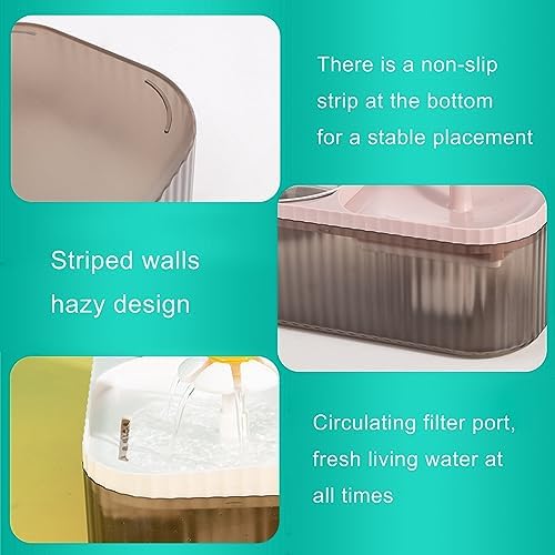 2 in 1 Cat Water Fountain and Food Bowl,Cat Fountain Water Bowl,Pet Water Bowl Fountain,Automatic Pet Water Dispenser,Cat Food and Water Bowl Set,Cat Feeding and Watering Supplies(White) - Image 5