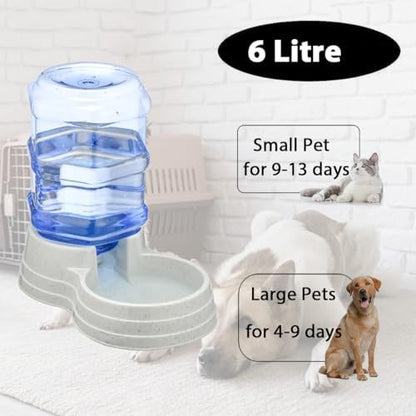 Automatic 6L Large Capacity Dog and Cat Water Dispenser Station,Pet Water Feeder Dispenser,Animal Automatic Gravity Water Drinking Fountain Bottle for Small to Large Dogs and Cats - Image 3