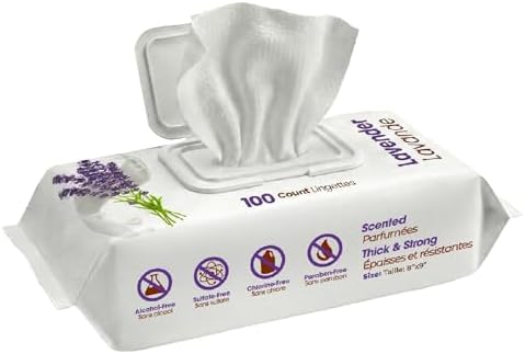 Best Pet Supplies Cleaning Dog Wipes - Calming Lavender, 100 Count by BestPetSuppliesLLC