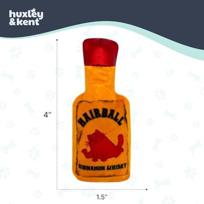 Huxley & Kent Plush Crinkle Catnip Cat Toy, Hairball Cinnamon Whisky - Image 5