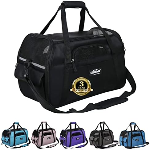EliteField Soft-Sided Pet Carrier for Cats & Small Dogs (3-Year Warranty) by EliteField