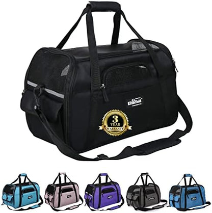 EliteField Soft-Sided Pet Carrier for Cats & Small Dogs (3-Year Warranty) by EliteField