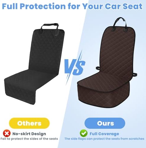 ELONGRIVER Dog Car Seat Covers, Waterproof Front Seat Cover - Image 5